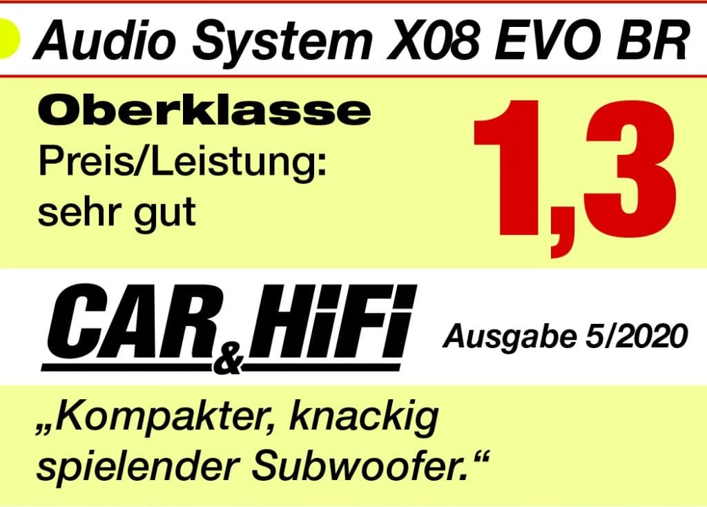 Audio System X 08 EVO BR 1 Audio System X 08 EVO BR