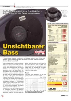 Audio System SUBFRAME R 10 FLAT EVO 7 Audio System SUBFRAME R 10 FLAT EVO -Audiogerate CHS13898 Aeudio System SUBFRAeME R 10 FLAeT EVO 3