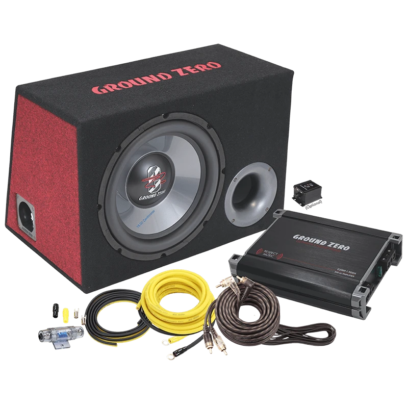 Ground Zero GZ BASS KIT 12.300X-II Incl. Cable 1 Ground Zero GZ BASS KIT 12.300X-II Incl. Cable