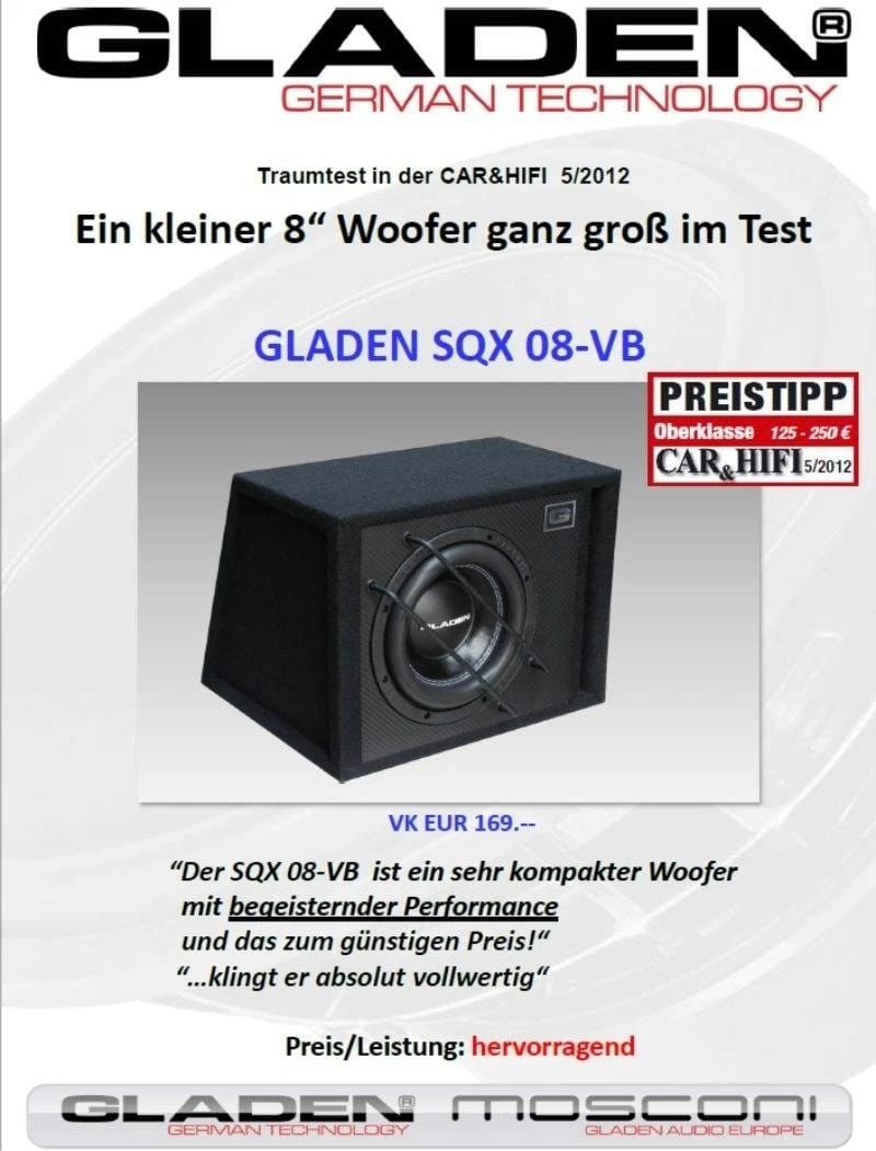 GLADEN SQX 08 VB 2 GLADEN SQX 08 VB – Bild 2