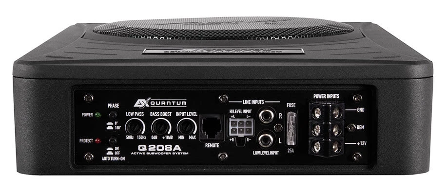 ESX Q208A Aktiv-Untersitz-Subwoofer 4 ESX Q208A Aktiv-Untersitz-Subwoofer – Bild 4