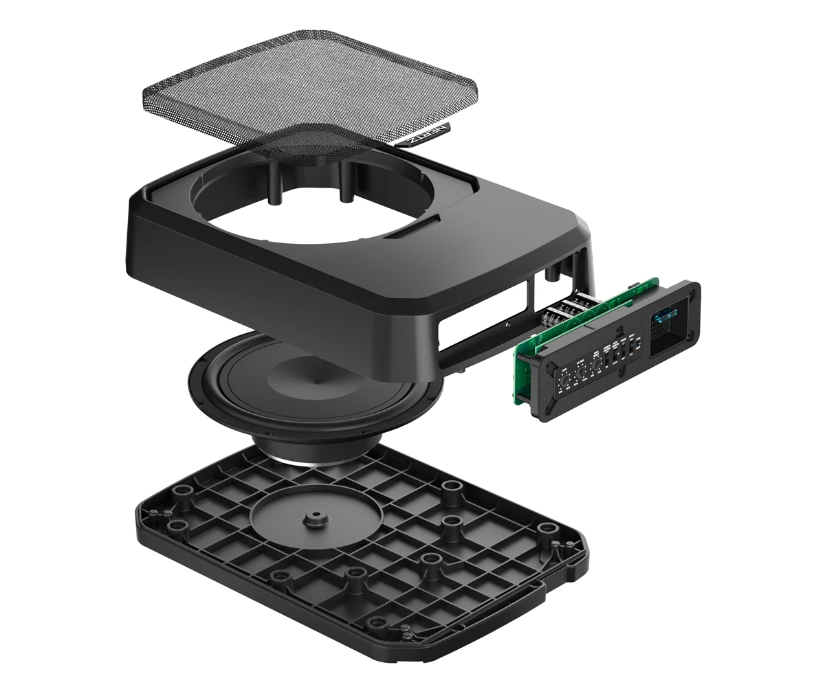 Hertz DBA 201 F Flacher Aktivsubwoofer 5 Hertz DBA 201 F Flacher Aktivsubwoofer – Bild 5